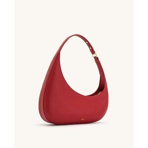 JW Pei Harlee Shoulder Bag Red Vegan Leather Gold Accents